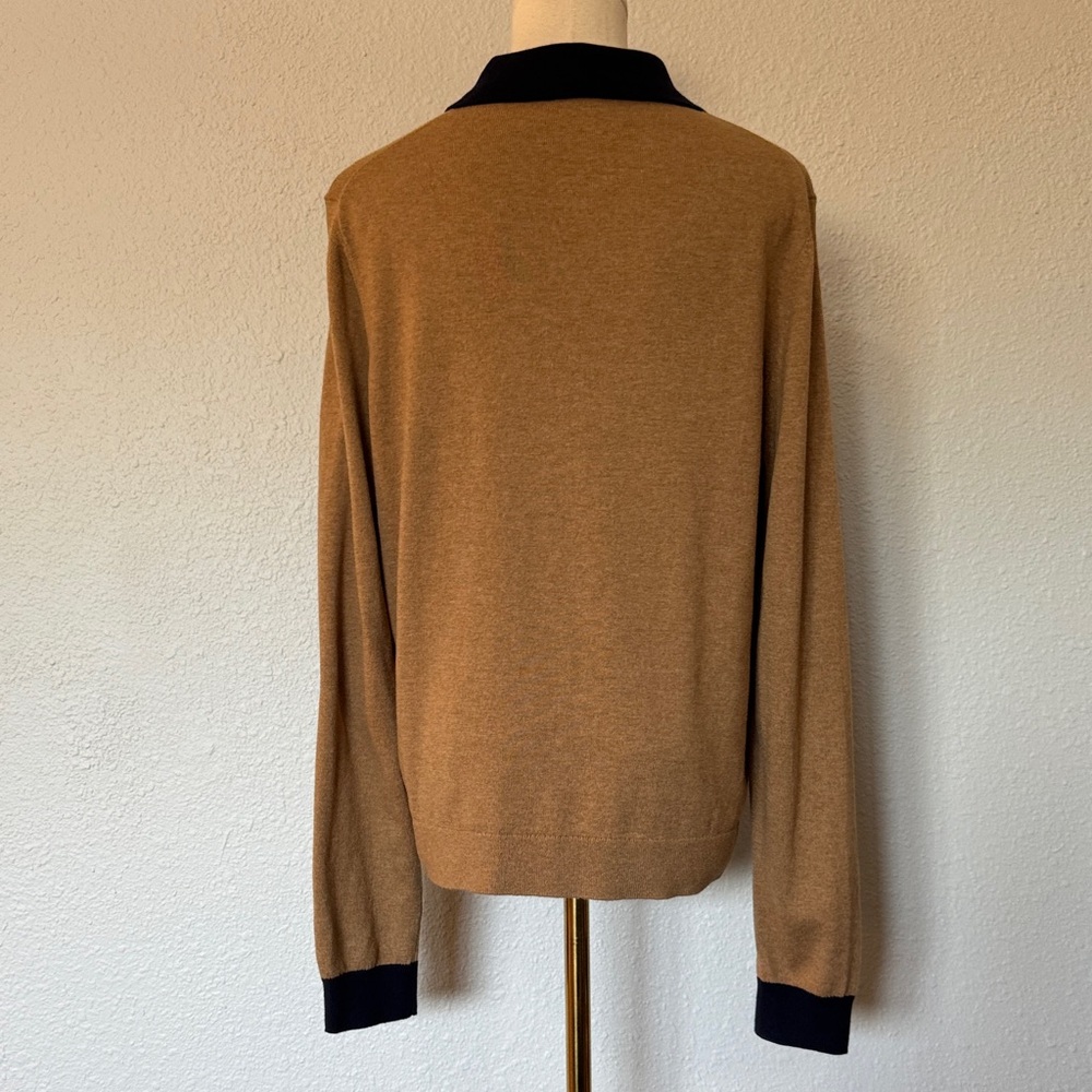 Boden Estelle Tan Henley Sweater size Large - Picture 7 of 13